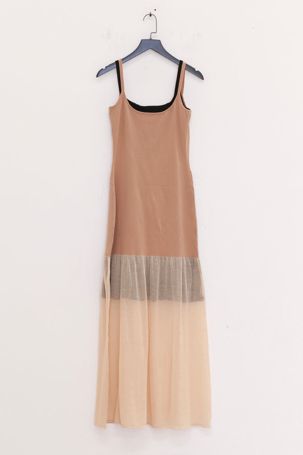 SWAYING 25 Spring/Summer Two-piece Suspender Fishtail Long Skirt SW-SW25SS2L02C3-XING Apricot SW-SW25SS2L02C1